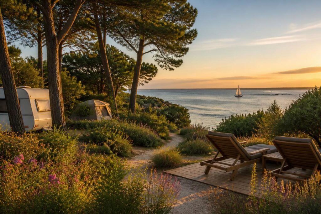 découvrez les flots bleu camping arcachon, un havre de nature idéal pour des vacances bien-être au bord de l'eau, alliant confort, détente et paysages magnifiques.
