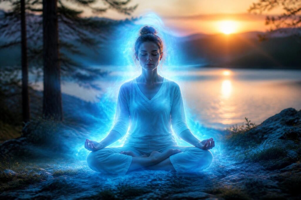 découvrez la signification spirituelle de l'aura bleue, une couleur apaisante qui symbolise la paix intérieure, la communication et la sagesse.