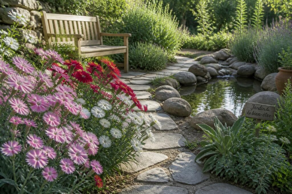 découvrez comment intégrer l'œillet dianthus, une fleur délicate, dans votre jardin bien-être pour apporter beauté et harmonie naturelle à votre espace extérieur.