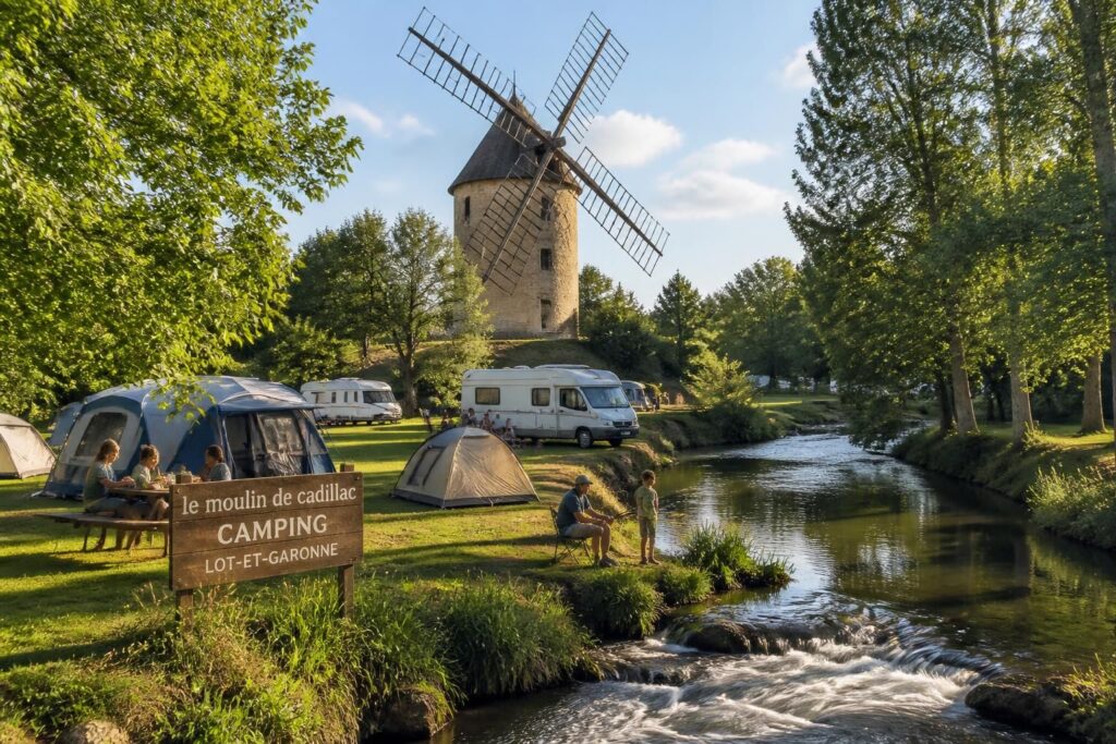 découvrez le camping le moulin de cadillac, une escapade nature authentique au cœur du lot-et-garonne. profitez de paysages préservés, d'activités en plein air et d'un cadre paisible pour des vacances inoubliables.