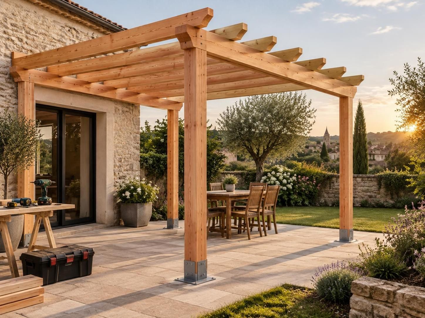 découvrez les étapes clés pour fabriquer une pergola en bois sur mesure : choix des matériaux, préparation du terrain, assemblage et finitions.