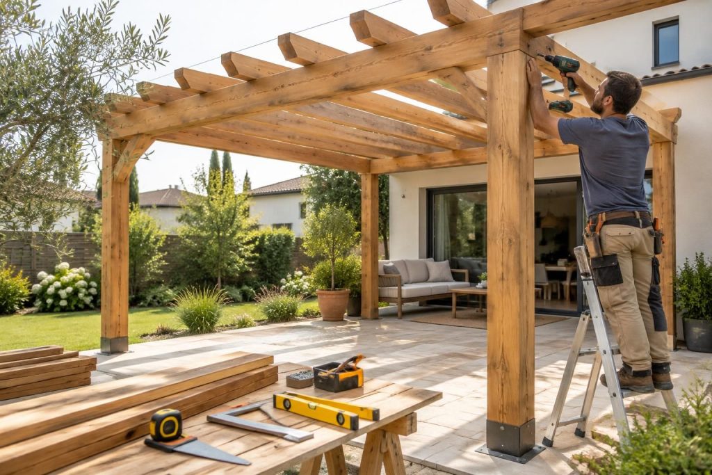 découvrez les étapes clés pour fabriquer une pergola en bois sur mesure : choix des matériaux, préparation du terrain, assemblage et finitions.