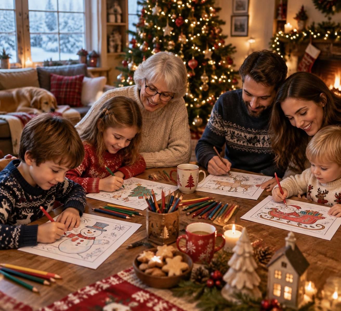 célébrez noël en couleurs avec 10 dessins à imprimer pour petits et grands : sapins, lutins et motifs festifs à colorier en famille.