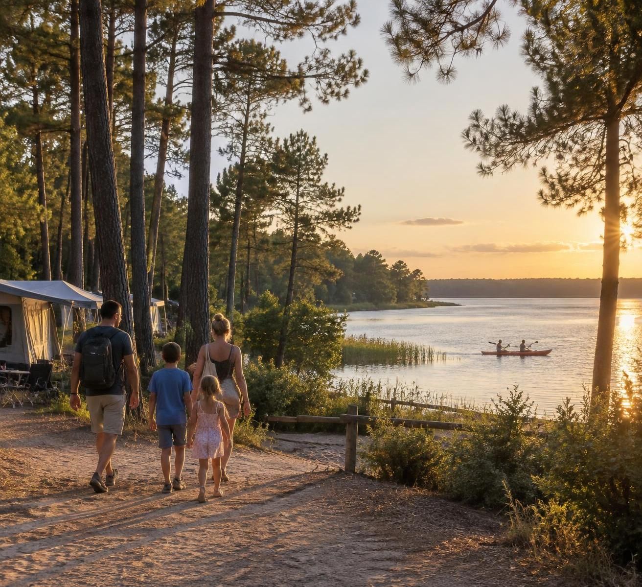 découvrez pourquoi le lac de cazaux est idéal pour un séjour nature au camping bel air village : baignade, activités de plein air et détente au bord de l’eau.